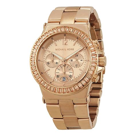 michael kors ladies rose gold watch mk5412|mk3197 gold.